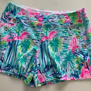 Lilly Pulitzer shorts. ZIP side.